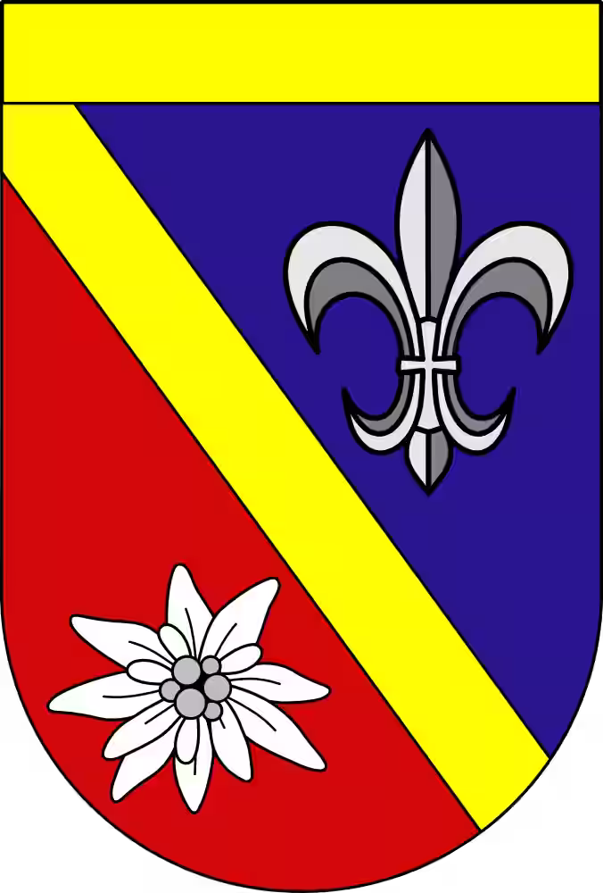 Wappen des Stammes Edelweißpiraten mit Lilie und Edelweiß